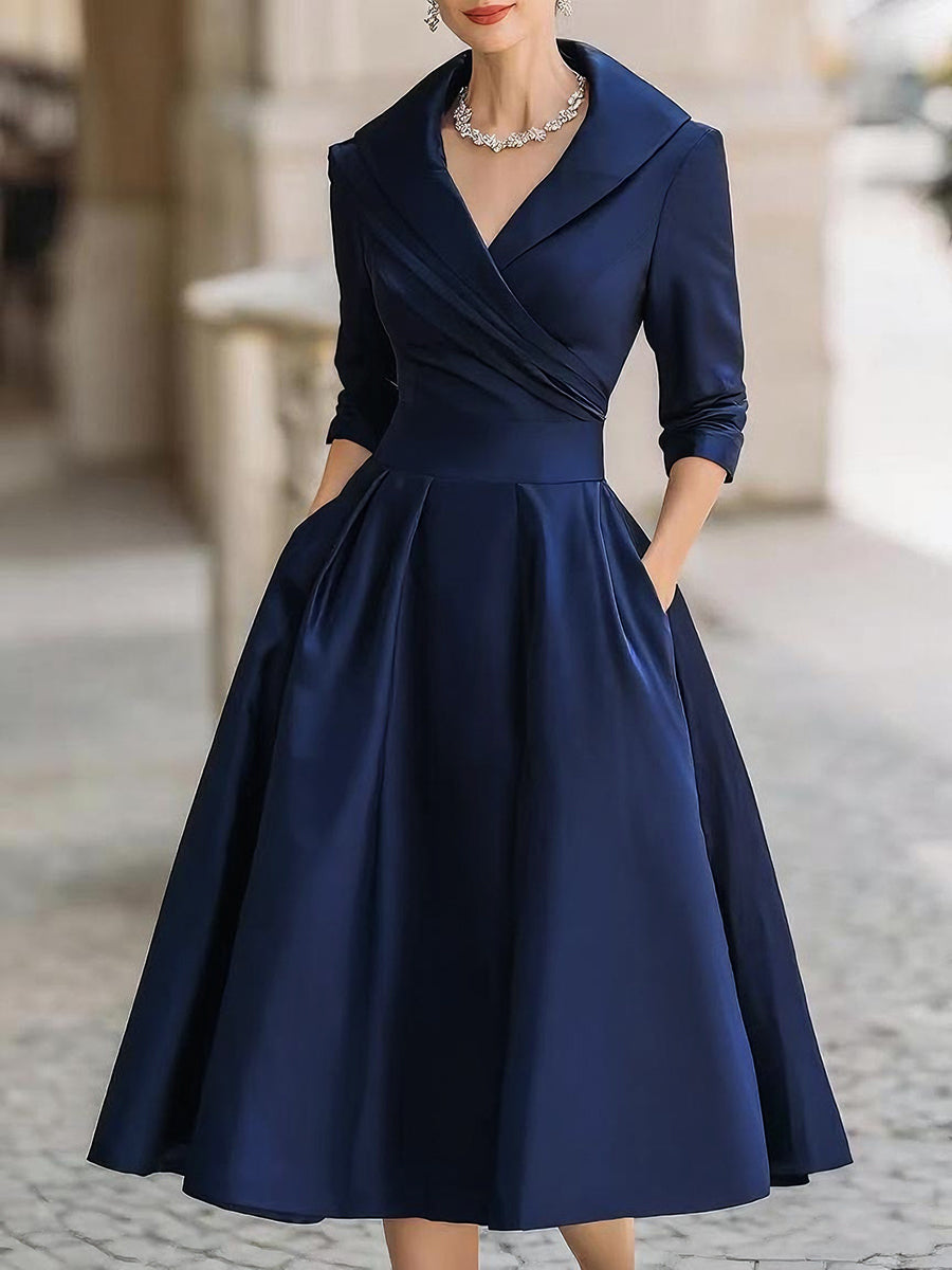 VERENA – ELEGANTE ABITO DI SWING VINTAGE NERO