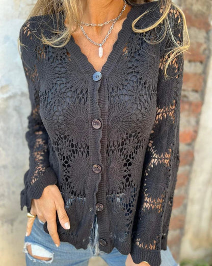 NALIE - Cardigan di Pizzo all'uncinetto