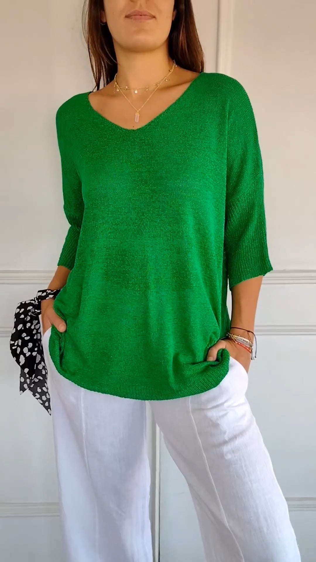 LILITH – TOP DI MAGLIA CON scollo a V