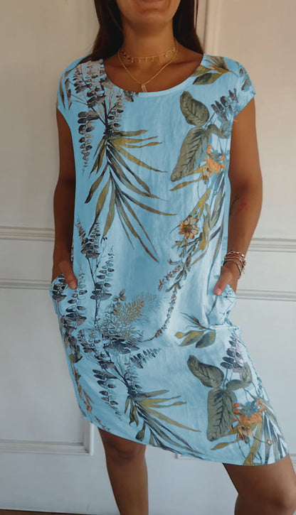Madison | Abito Rilassato con Hojas Tropicales