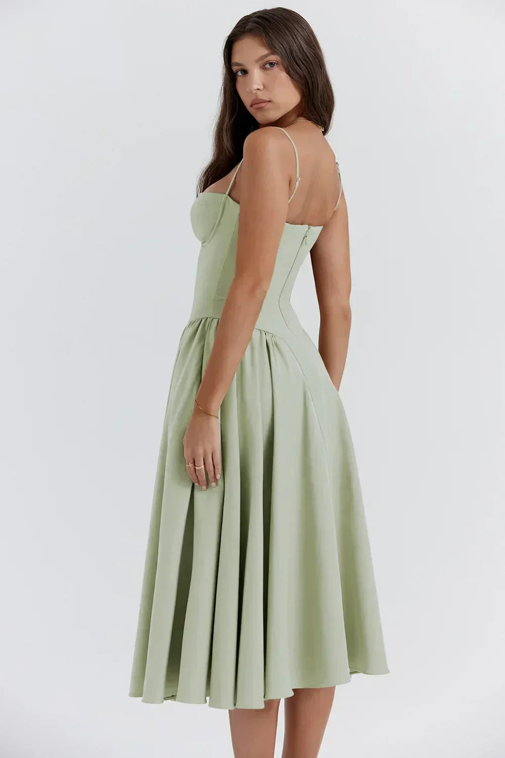 Elara | Abito con spalline con corsetto