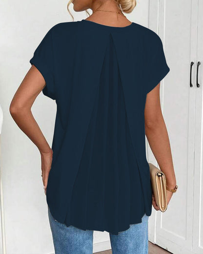 ESTRID - MAGLIETTA DI PATCHWORK CON MANICHE CORTE E STILE