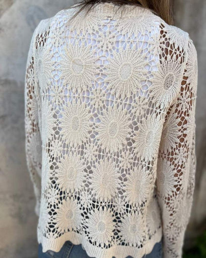 NALIE - Cardigan di Pizzo all'uncinetto