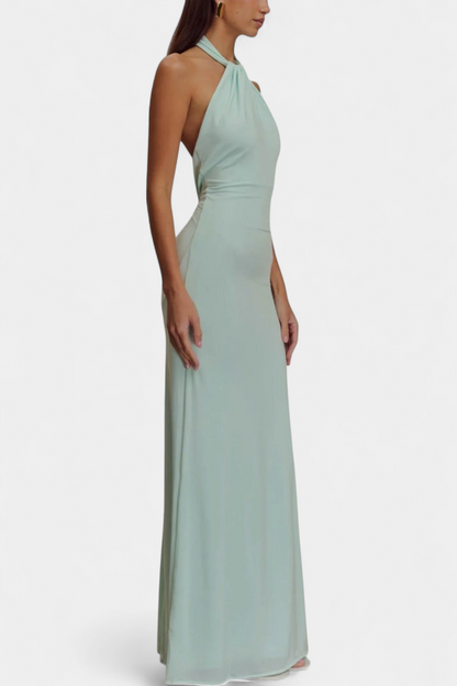 Trinity Abito Halter Aderente con Schiena arricciata