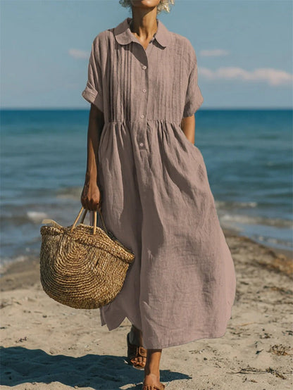 Alice™ | Abito chemisier di Bottoni in cotone