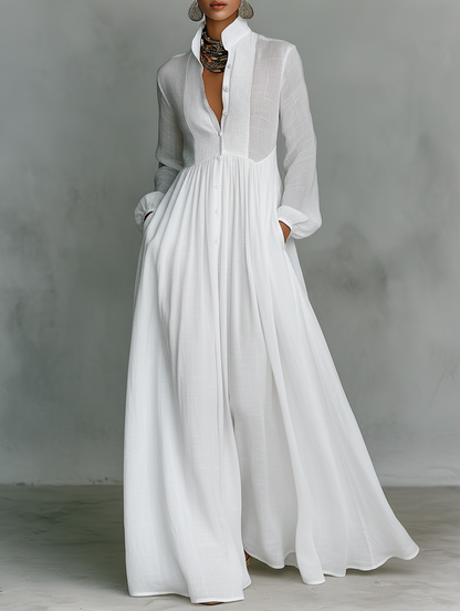 Cintia | Abito maxi minimalista
