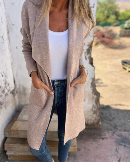 EIGONA - GIACCA DI CARDIGAN CASUAL CON REVERS
