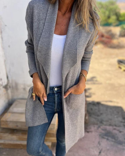 EIGONA - GIACCA IN MAGLIA CASUAL CON REVERS