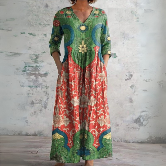 Judit | Abito maxi Floreale Vintage