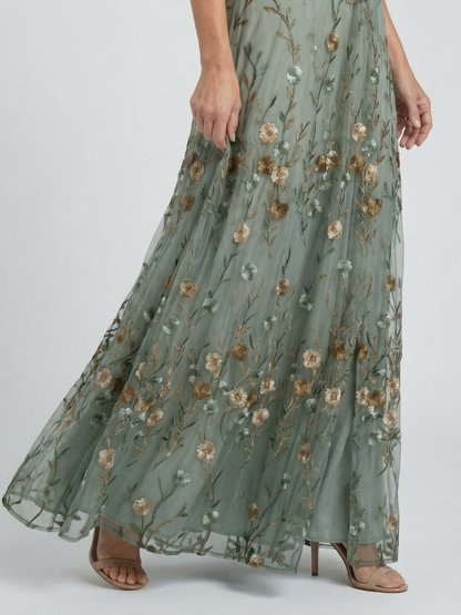 Selora | Abito maxi Flow con Scollo halter