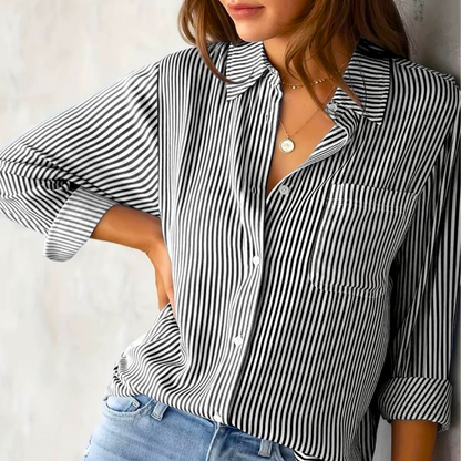 Blusa a Righe Casual per Donne