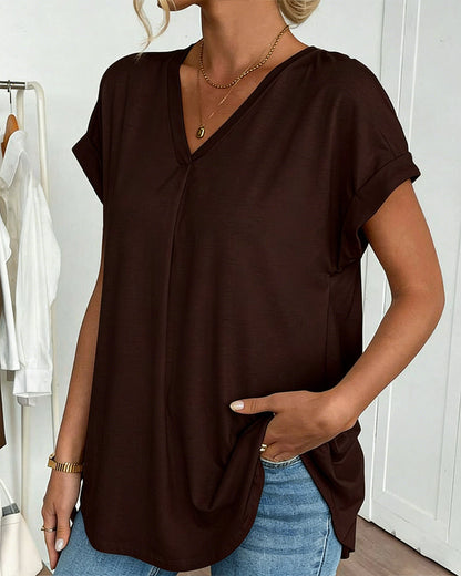 Maglietta a maniche corte con Design patchwork