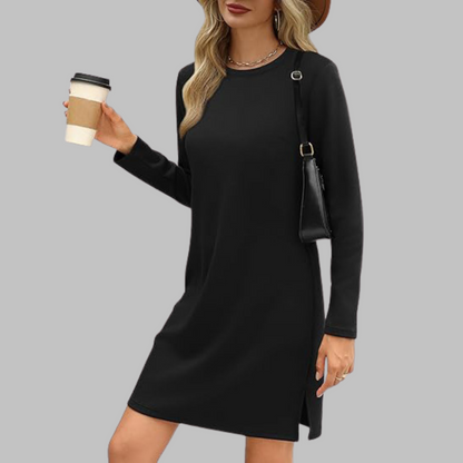 TATLO™ - Mini Abito casual di maniche lunghe e girocollo