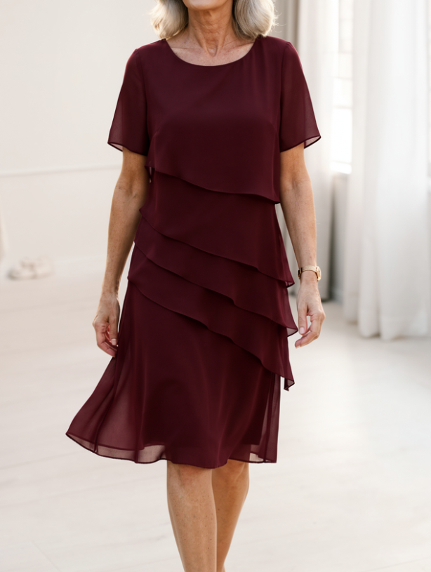 Linda | Elegante Abito Comodo con Volant