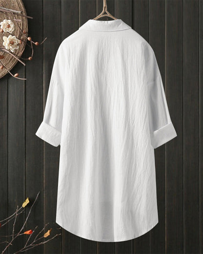 Olivia™ - Blusa Larga e Comoda di Tinta unita