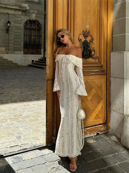 Georgetta | Abito Maxi di Pizzo