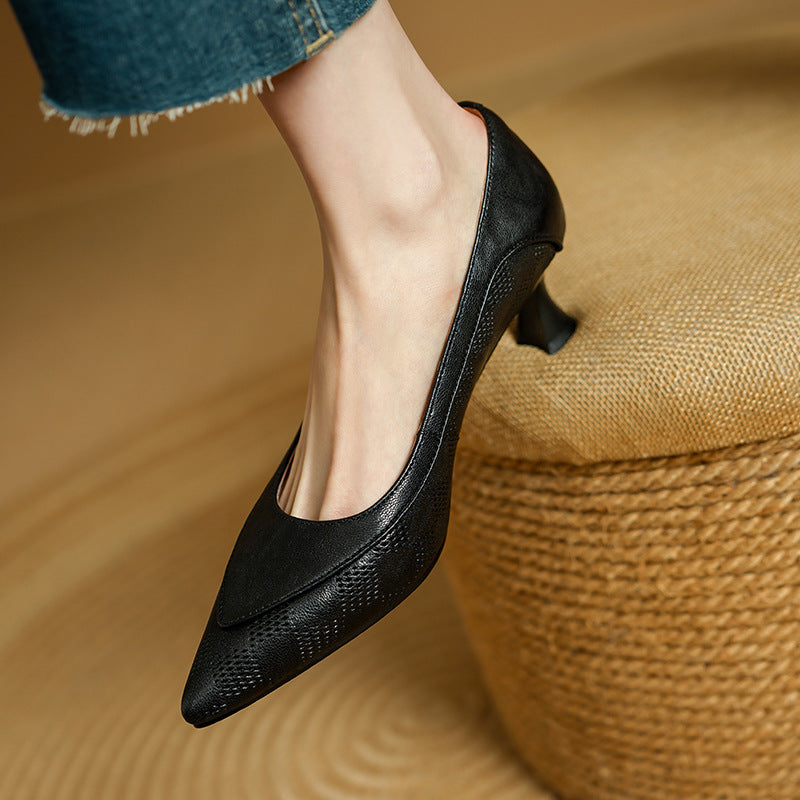 Bonnie - Eleganti Scarpe di Tacco alto di Pelle da donna