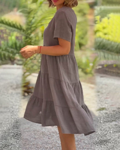 Samantha | Abito di Viento con Scollo a V e Tasche