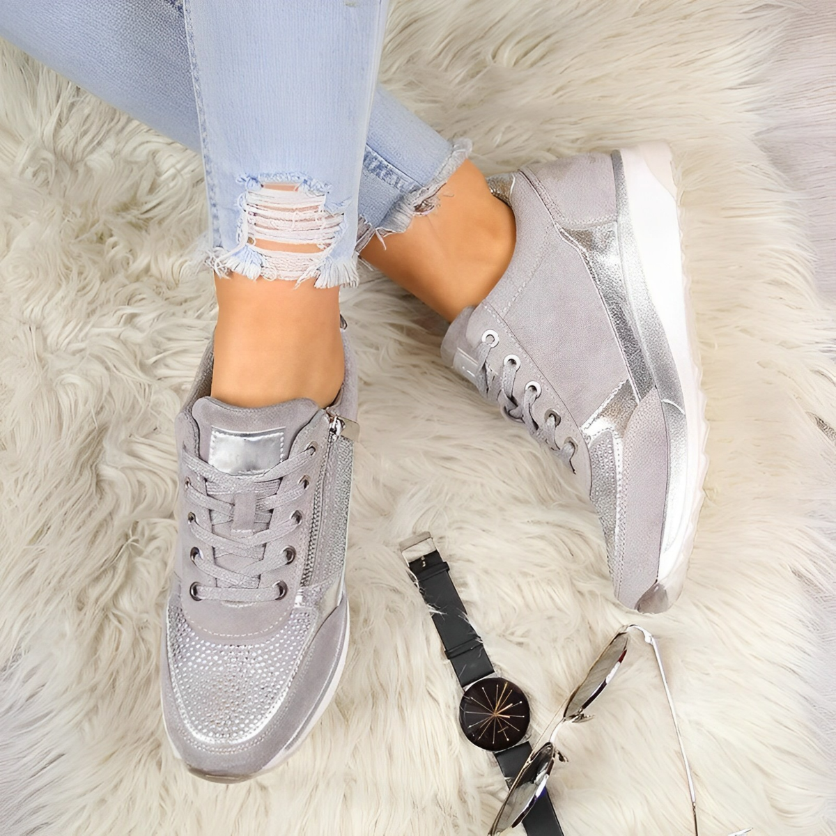 Pro Shoes – Sneakers sportive comode con cierre práctico