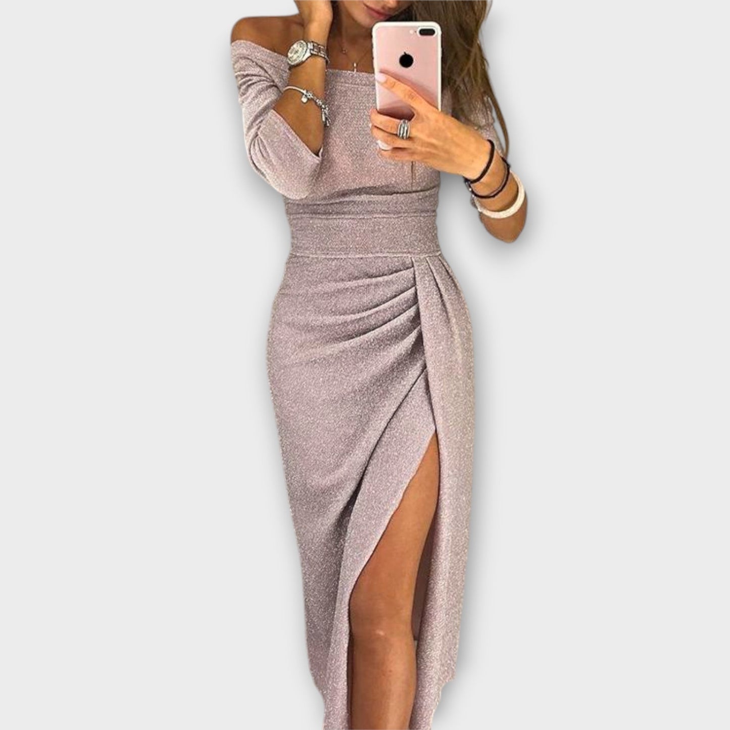 Lena - Abito elegante con spalle scoperte