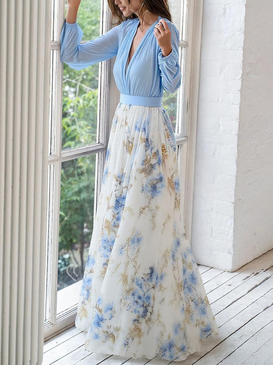 Harper™ | Abito Maxi con Stampato Floreale Splendido