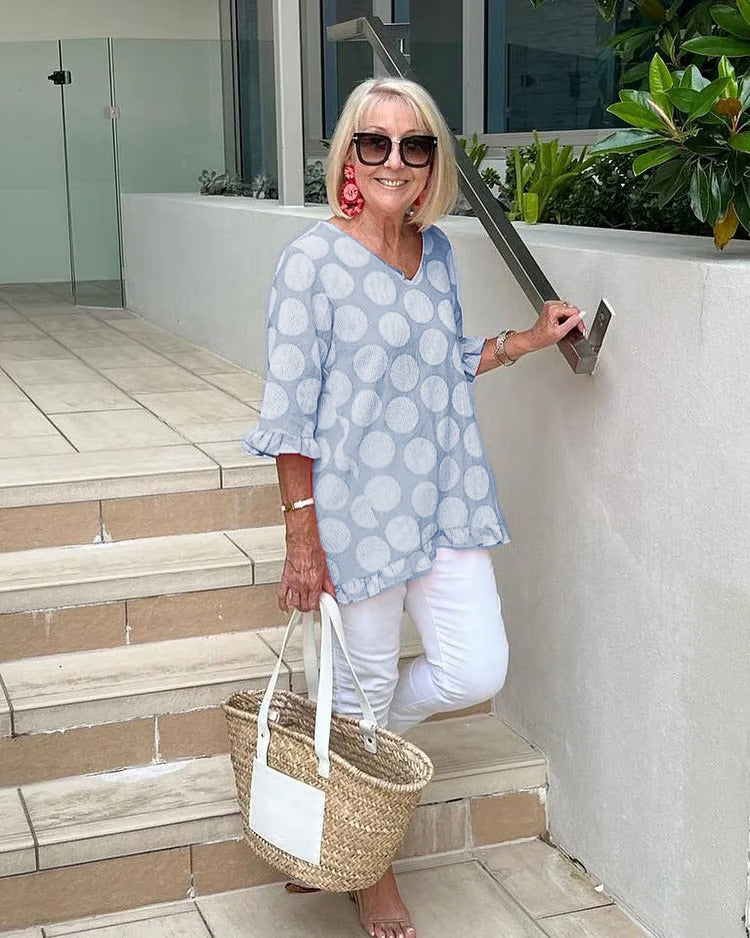 Lucienne – Blusa di V con Stile