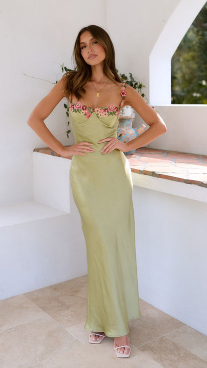 Brienna – Abito maxi Floreale con Tiras Versatile