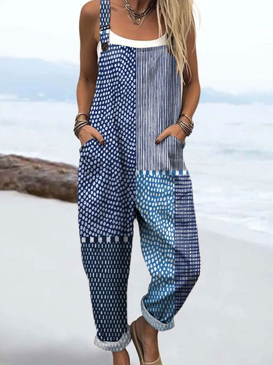 Florentina | Tuta Patchwork Blu