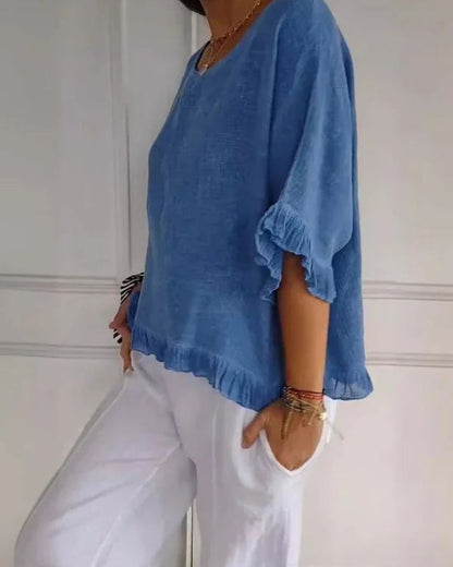 NABILA - CAMICIA DI LINO ELEGANTE