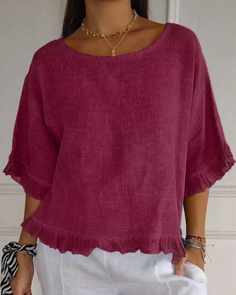 NABILA - CAMICIA DI LINO ELEGANTE