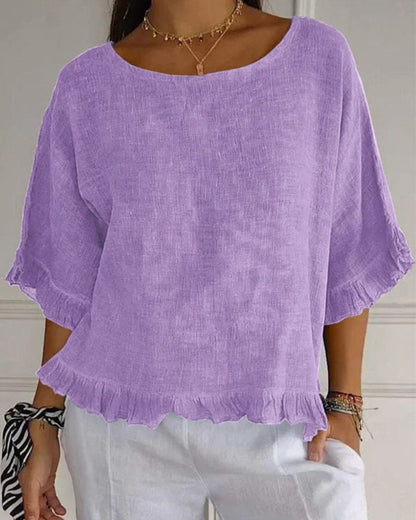 NABILA - CAMICIA DI LINO ELEGANTE