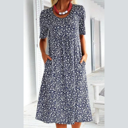 WINNY - ABITO MIDI CHIC CON STILE FLOREALE