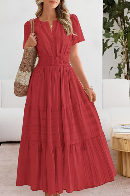 FREYA – ABITO MAXI TIERED CON FASCINO BASSO IL SOL