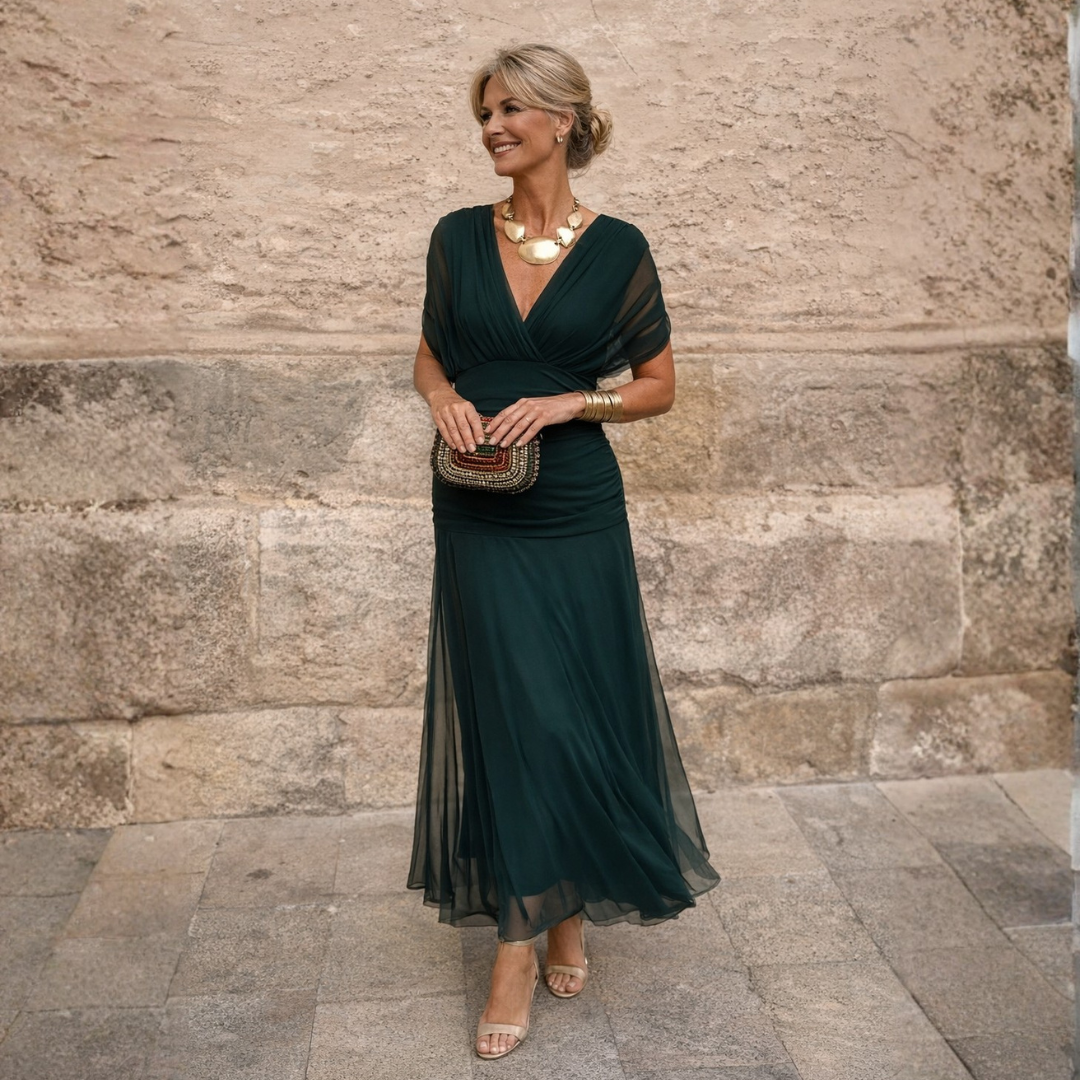 Mikaela - Abito maxi Off-Shoulder