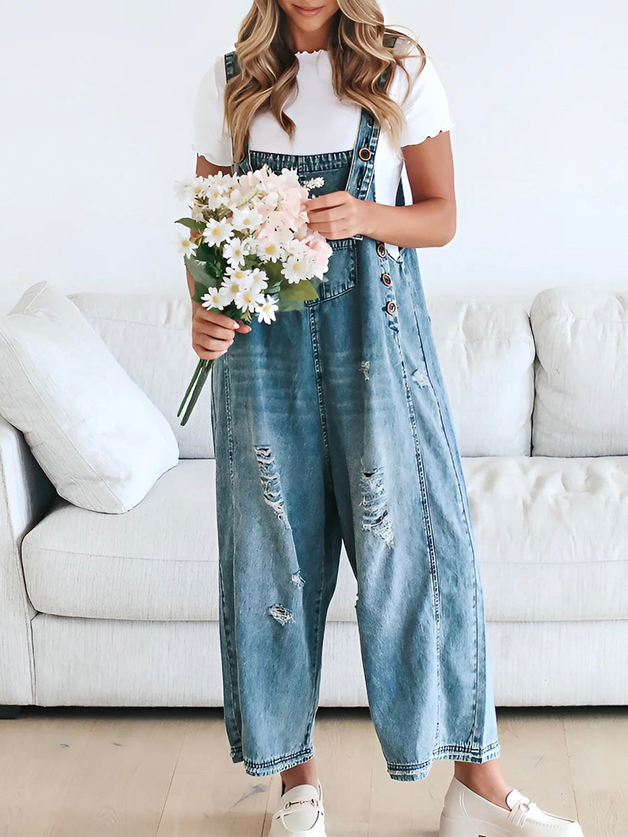 CATALINA – OVEROL DI DENIM LAVAGGIO VINTAGE