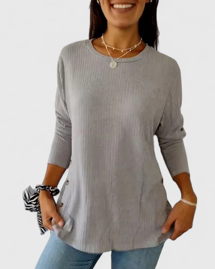 Megan™ | Top elegante di Collo rotondo