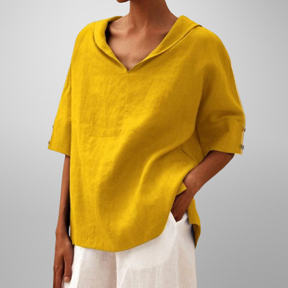 Molly – Top V-Neck con Collo Rilassato