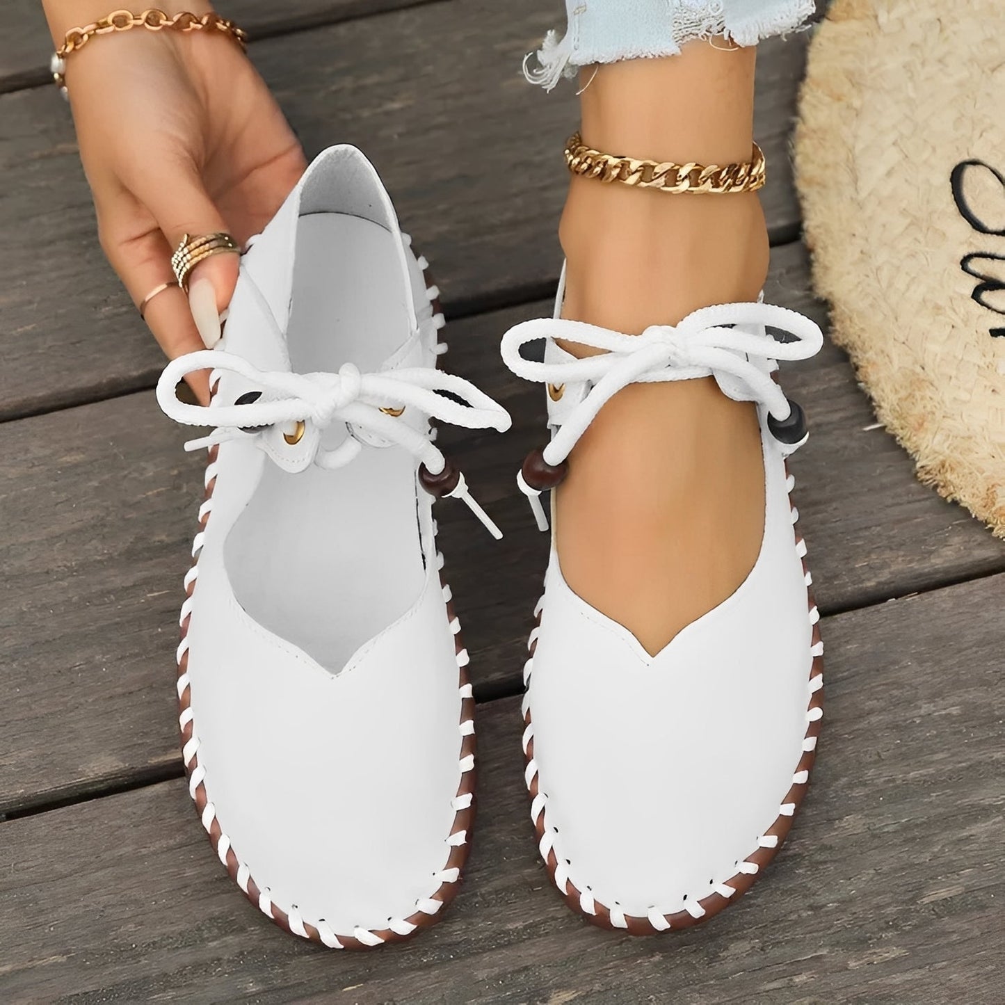 Carla - Scarpe classici con lacci e suola blanda da donna