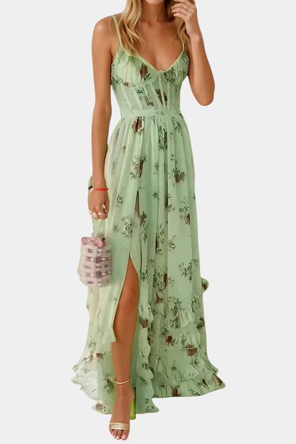 Luna Abito maxi Corsetto Floreale