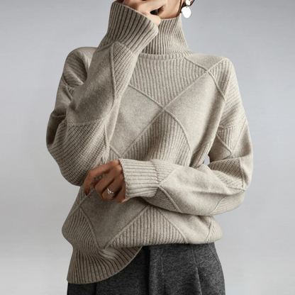 Lauren | Maglione a collo alto in cachemire luxe