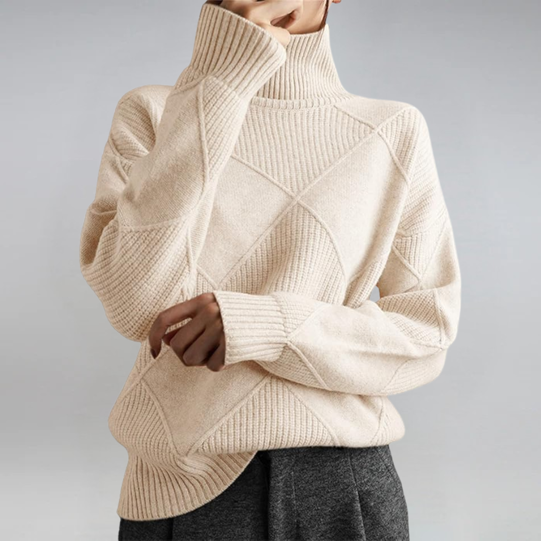 Lauren | Maglione a collo alto in cachemire luxe