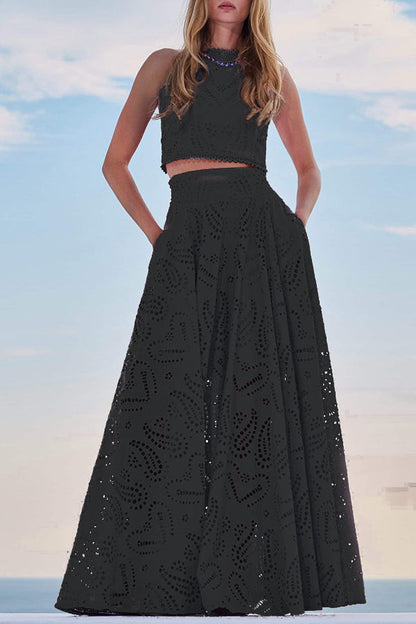Completo in pizzo Maura