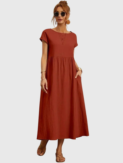 Giselle | Abito midi Casual con Tasche