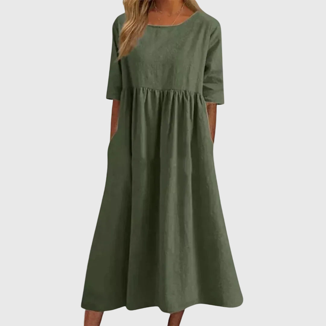 Haisley | Elegante Abito midi Fluido