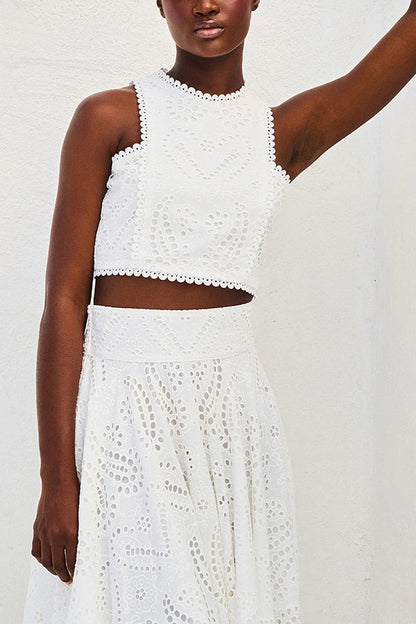 Completo in pizzo Maura