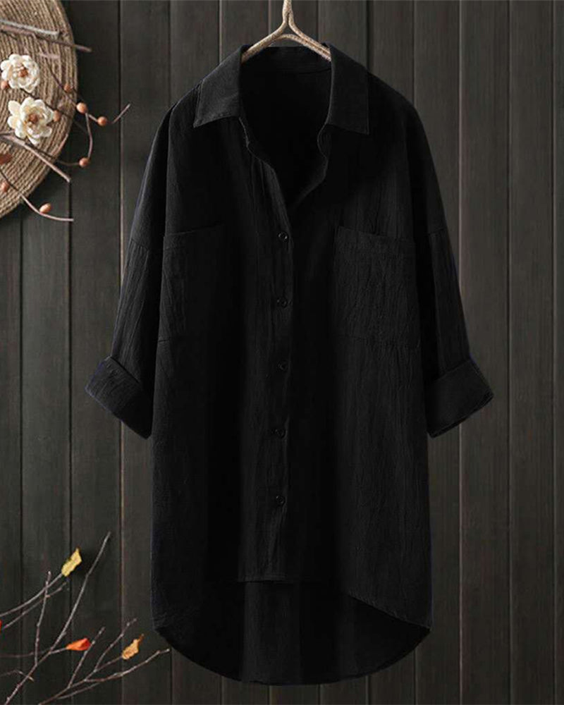 Olivia™ | Blusa Larga e Comoda di Tinta unita