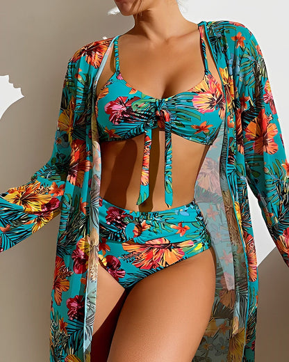 ALANI – SET DI BIKINI CON STAMPA TROPICAL E CUBRIMIENTO