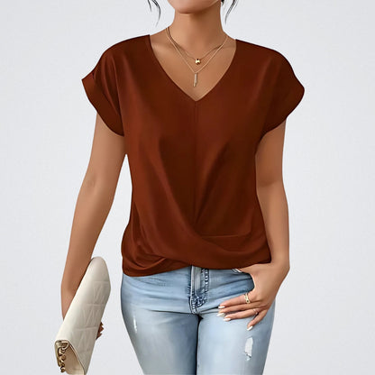 Maia – Top Anudado con scollo a V