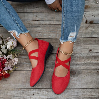 Anna | Scarpe Ballerine con Tacco Cerrado