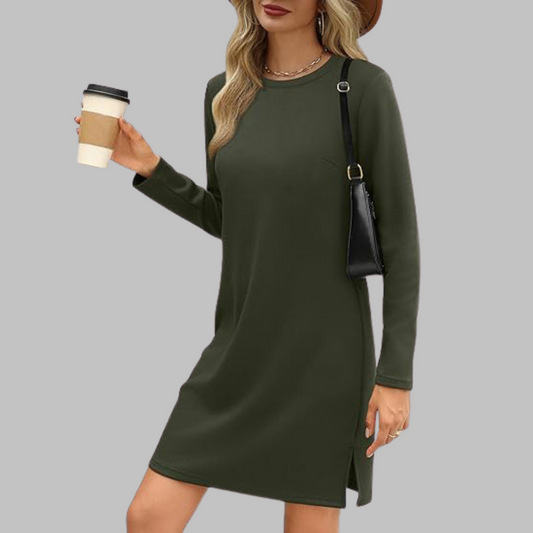 TATLO™ - Mini Abito casual di maniche lunghe e girocollo